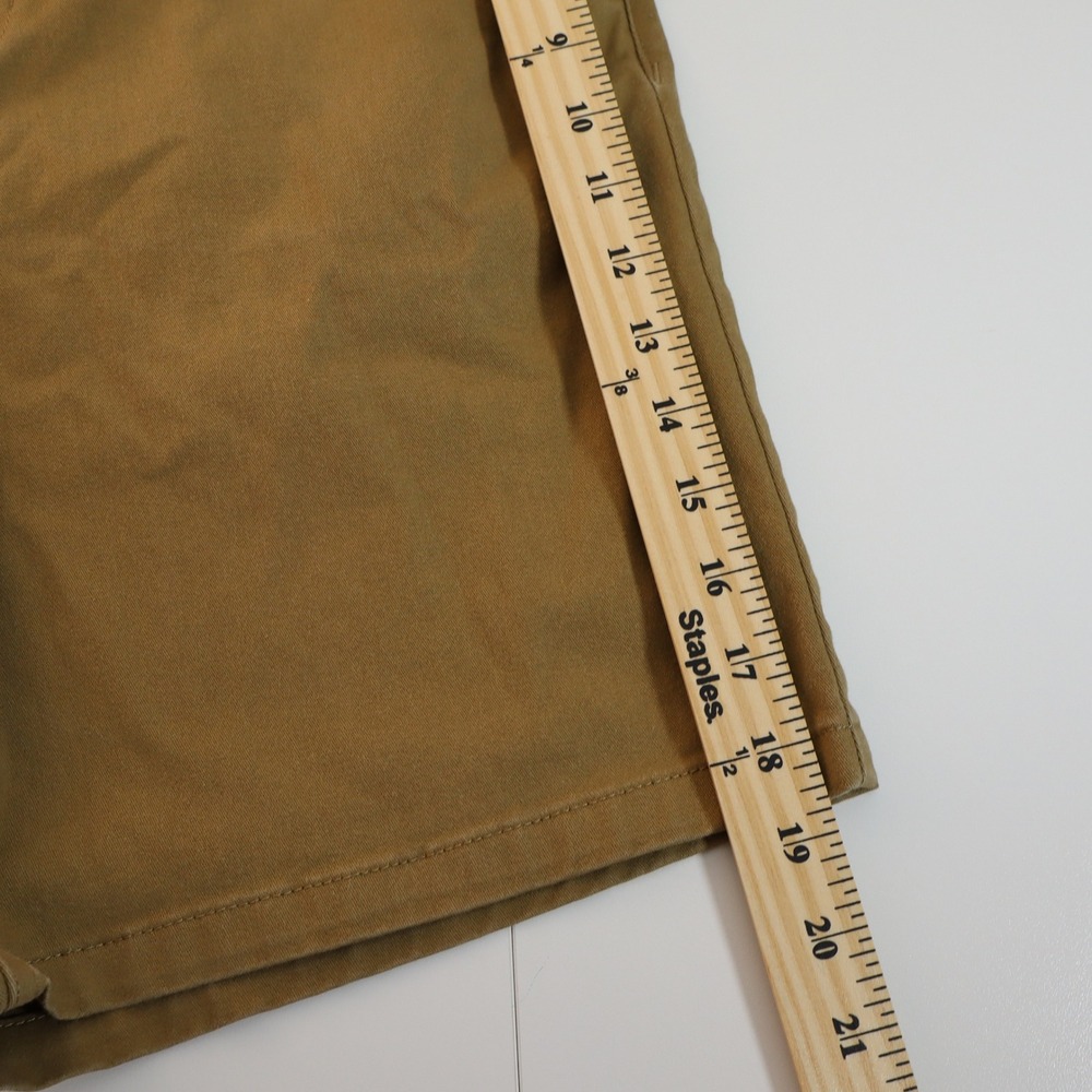 Vans Authentic Chino Shorts Mens 32 Khaki Tan Relaxed Fit Skate Casual Cotton - Picture 7 of 9